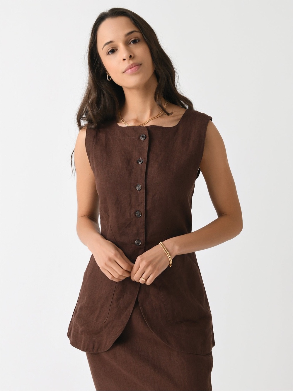 Like New - Posse Emma Linen Vest (S)